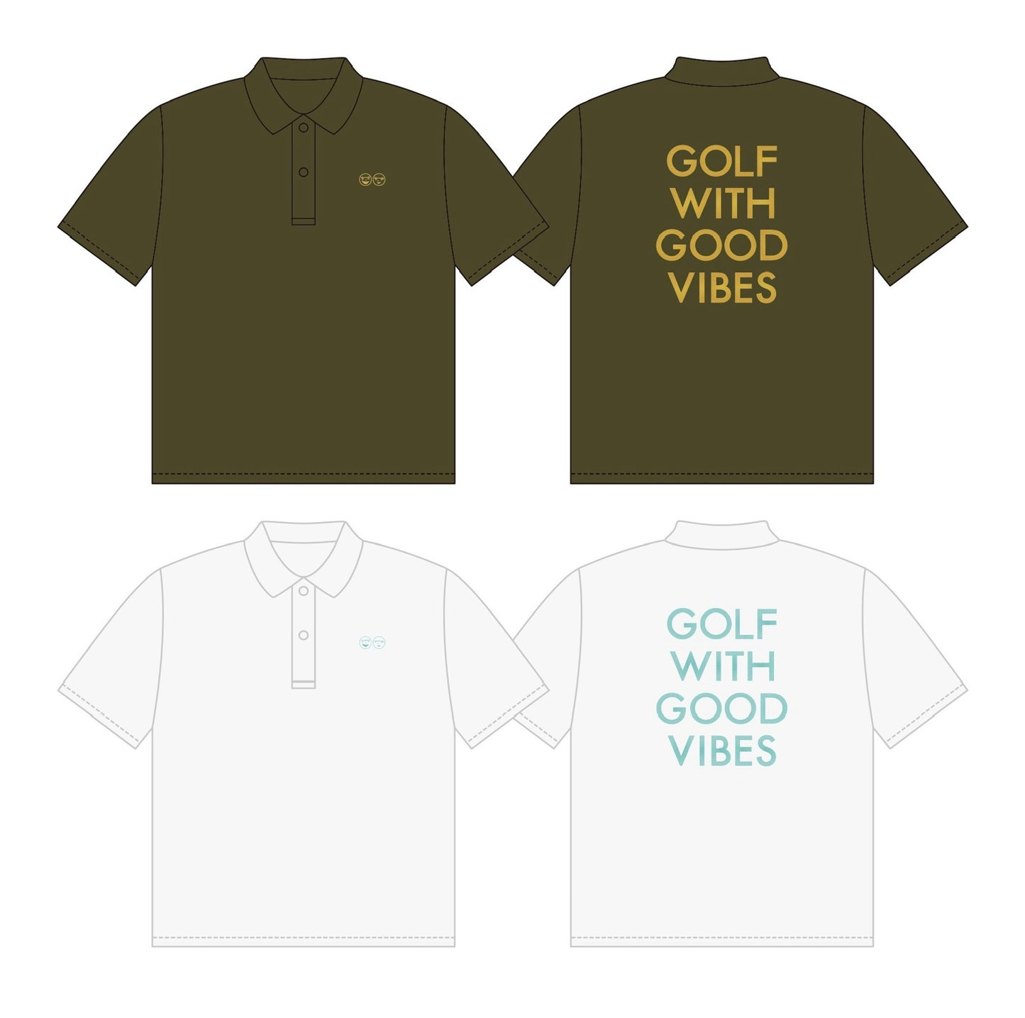 GOLF WITH GOOD VIBES POLO-T